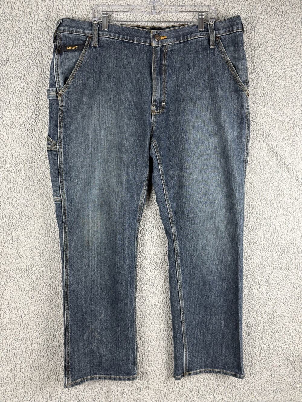 Ariat M4 Rebar Relaxed Boot Jeans Men’s 40x32 Blue Denim Phantom Workhorse Work
